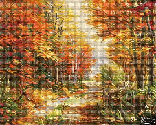 Diamond Dotz Thomas Kinkade A Walk Down Autumn Lane